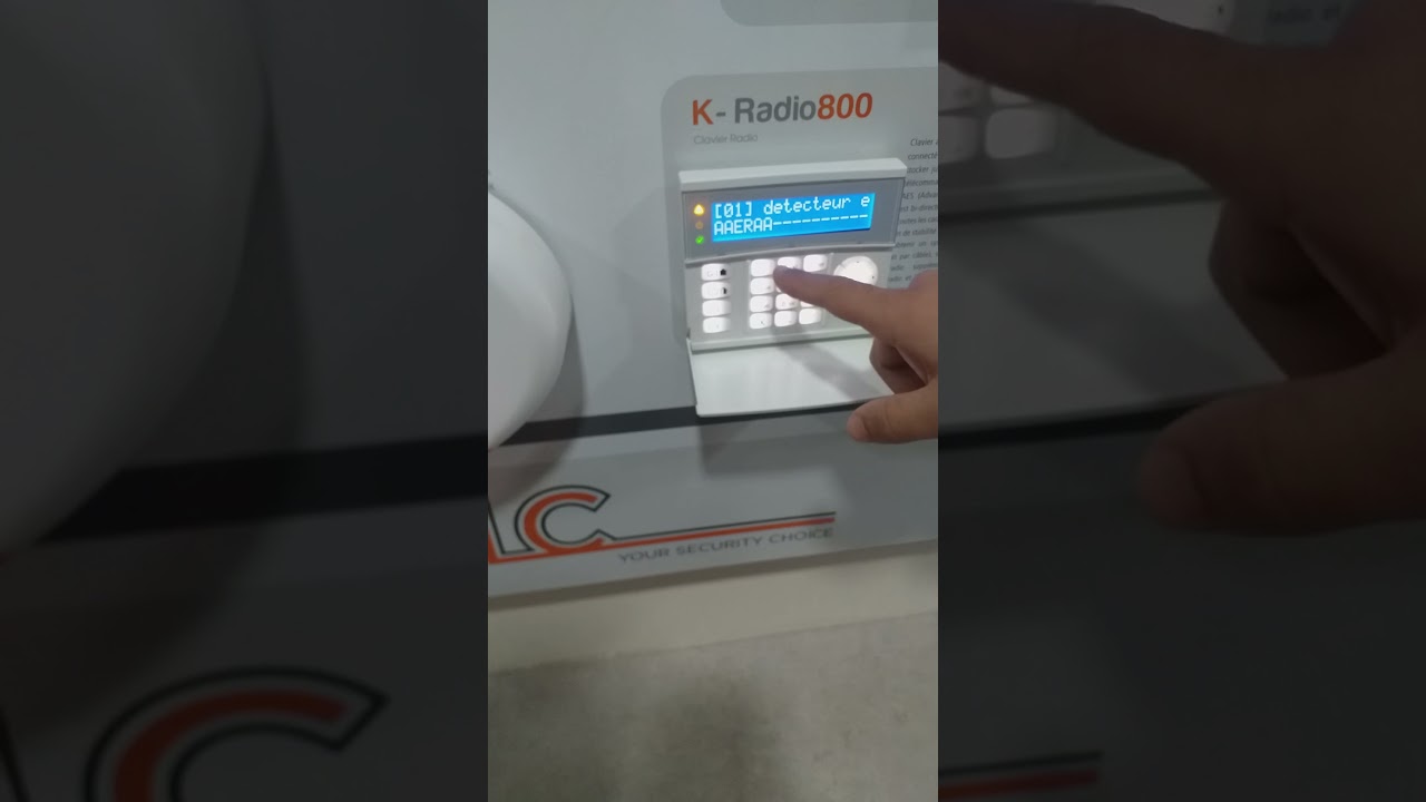 programmation centrale d'alarme amc