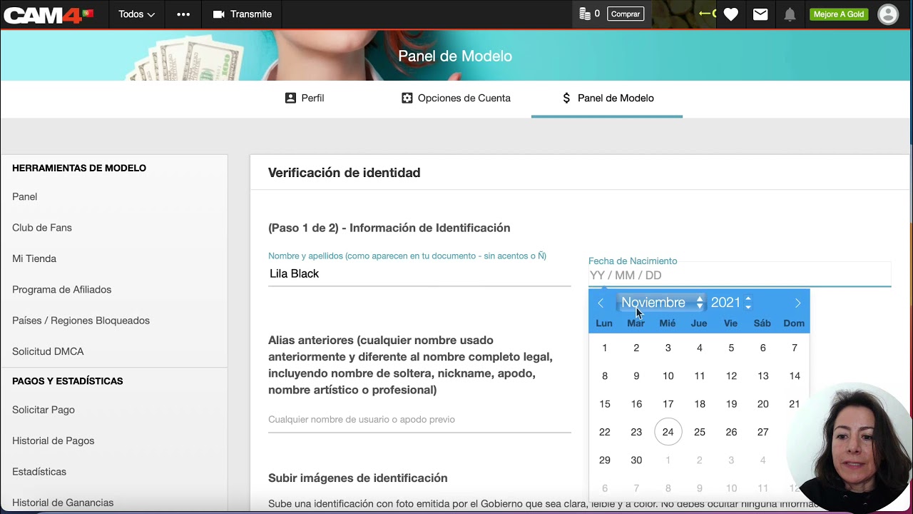 Cómo registrarte y verificar tu cuenta para transmitir en Cam4