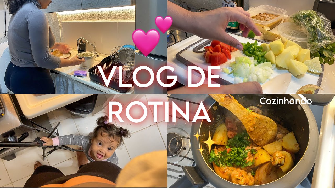 VLOG: fiz frango guisado, compras na shopee pra organizar a casa, rotina ❤️