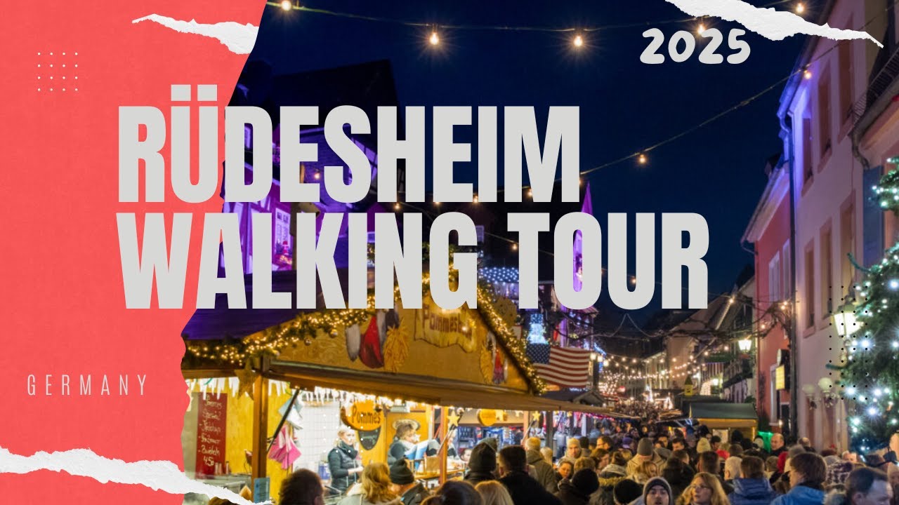 Magical Rüdesheim Christmas Market 2025 | Walking the Drosselgasse & Old Town
