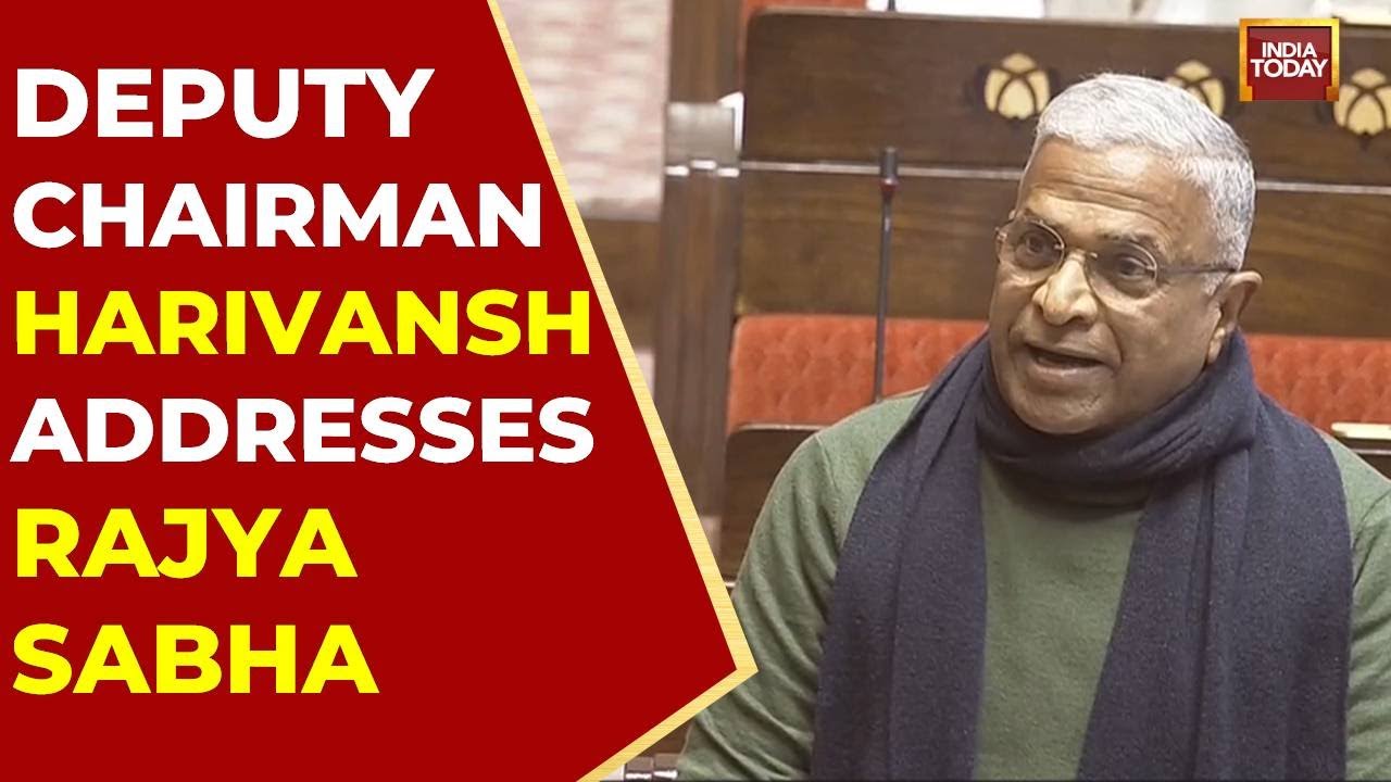 Parliament Winter Session: Deputy Chairman Harivansh Narayan Singh Addresses Rajya Sabha