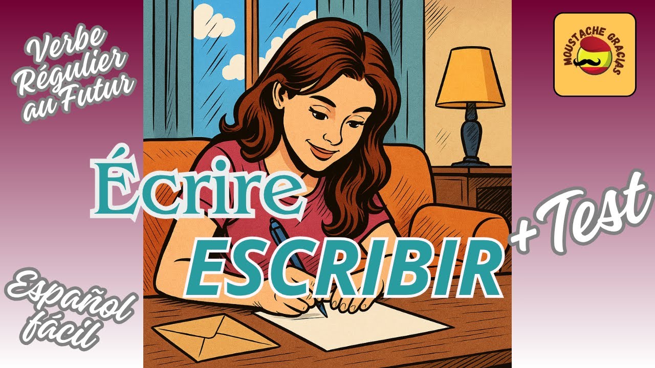 Le verbe Écrire en espagnol | 1 verbe au futur + Test | Verbe régulier