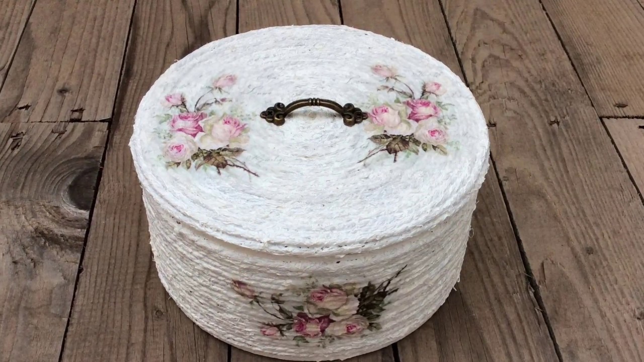 Lata decorada con cuerda y decoupage/tuna can with rope and decoupage (ENG SUB)