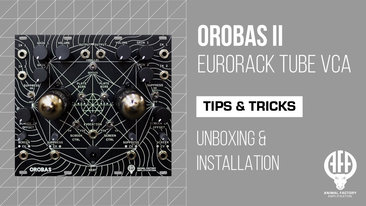 Orobas 2 Tube VCA Unboxing | Eurorack | Animal Factory Amplification
