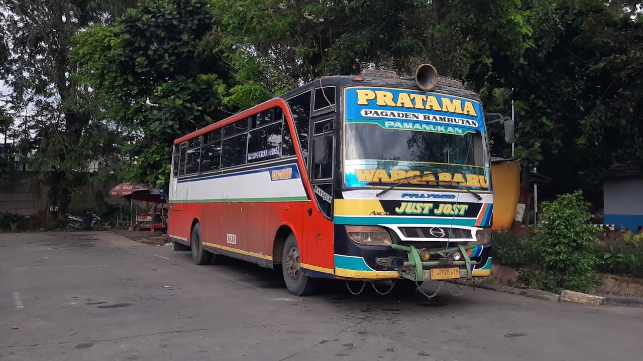 ngorok+terompet kapal🔥hujan pantura naik Bus Warga Baru Pratama`Subang-Jkt