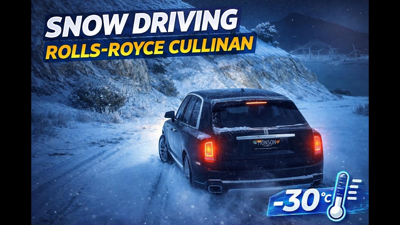 GTA V |  ROLLS ROYCE  CULLINAN  DRIVE SNOW IMPOSSIBLE |