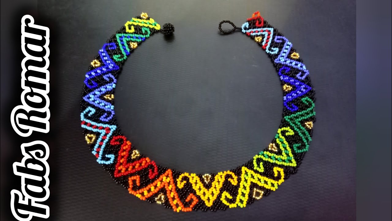 Collar de chaquira degradado ❤️♥️