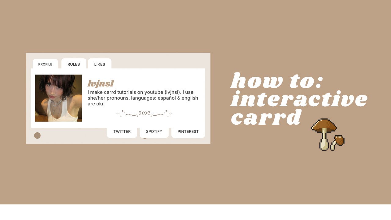 easy website; interactive carrd tutorial (free)