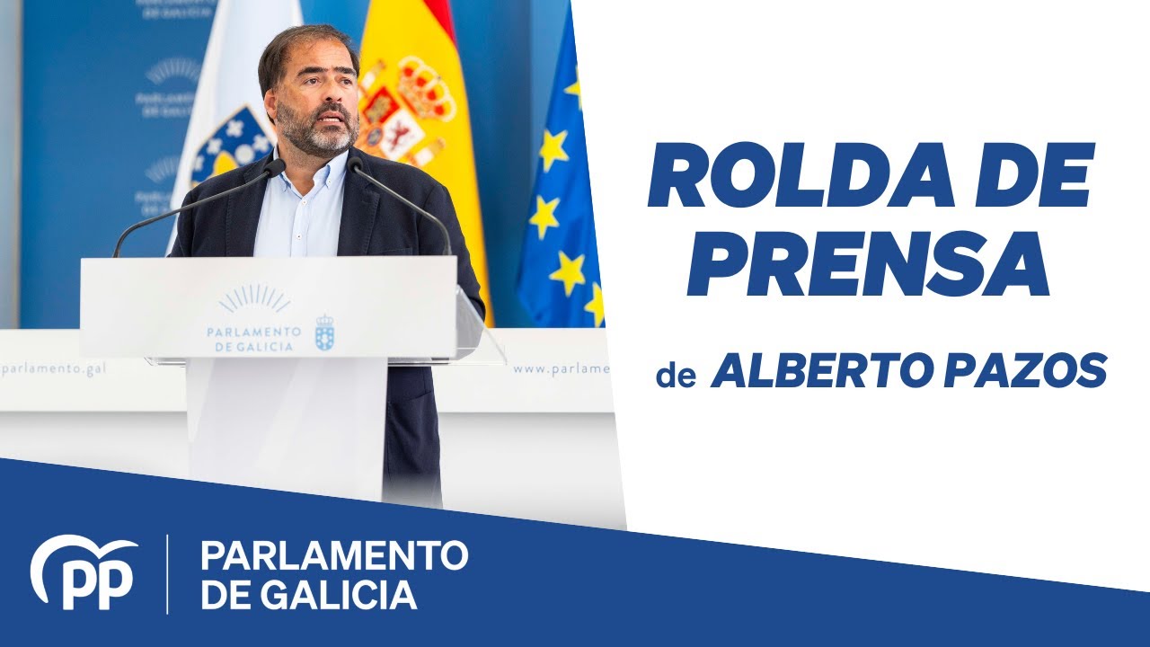 Rolda de prensa de Alberto Pazos, 1 de outubro de 2024