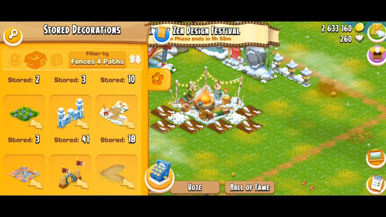 @hayday  Snowy Zen Designs Festival❄️ | LV UP 124