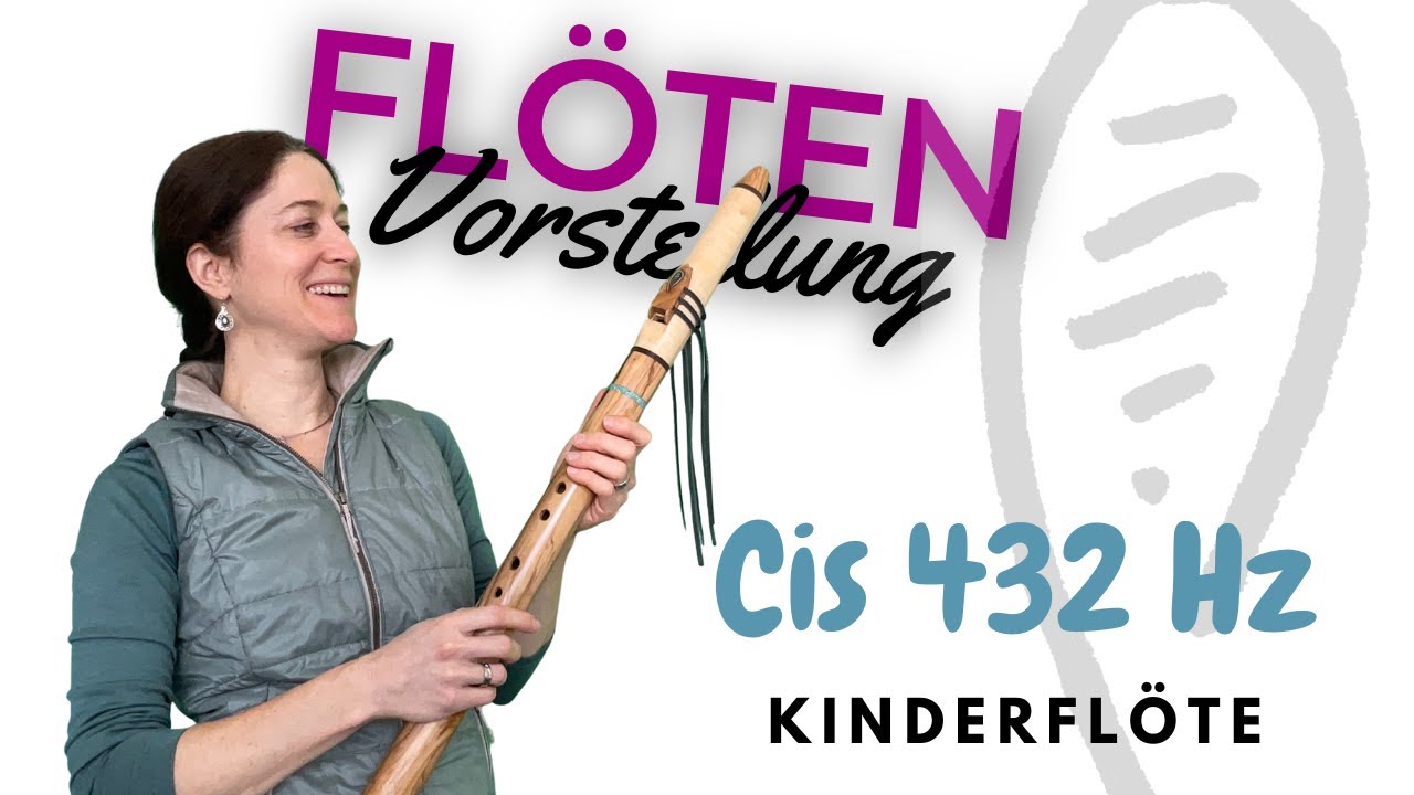 Cis Kinderfl&ouml;te 432 HZ / C# Native American Style Flute for kids