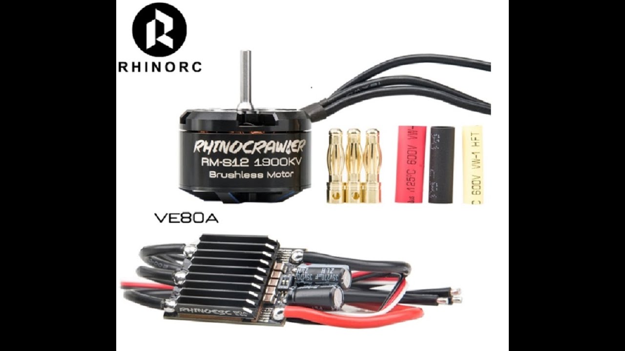 Rhino Crawler Motor and ESC Combo 80A/1900KV