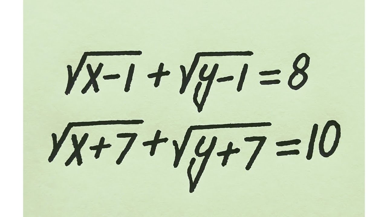 Hardest National Olympiad Math Algebra Simplification | Find the values of (x,y)=?