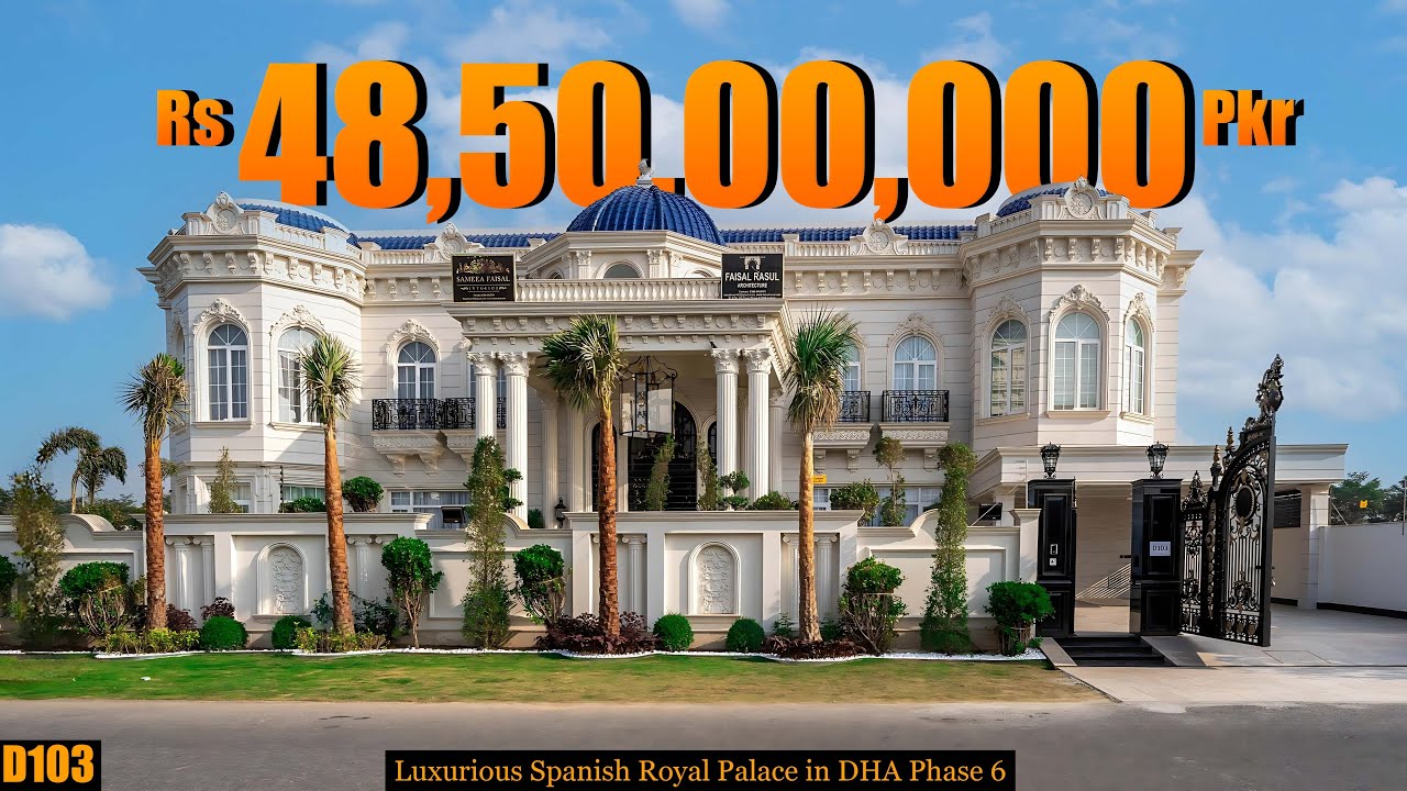 Full Tour of DHA Lahore’s Most Royal Mansion | 2 Kanal Spanish Castle