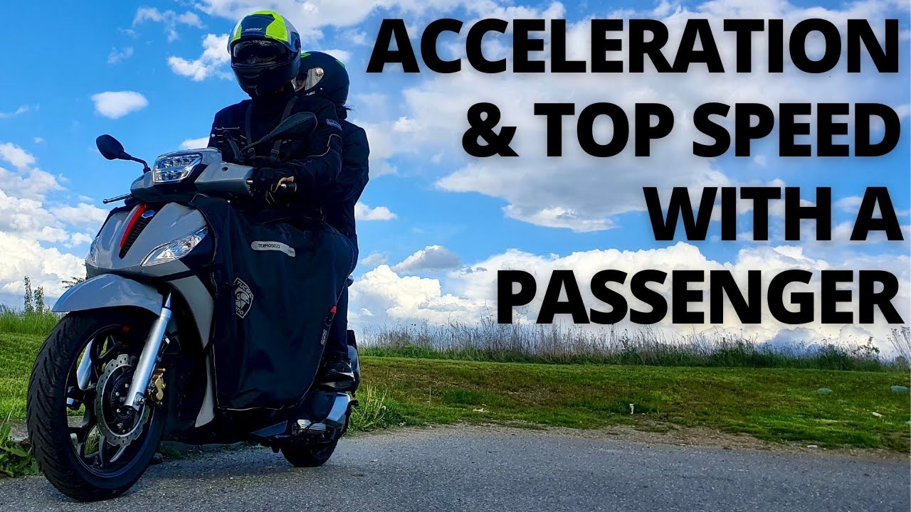 Piaggio Medley 125 - Acceleration & Top Speed with a PASSENGER
