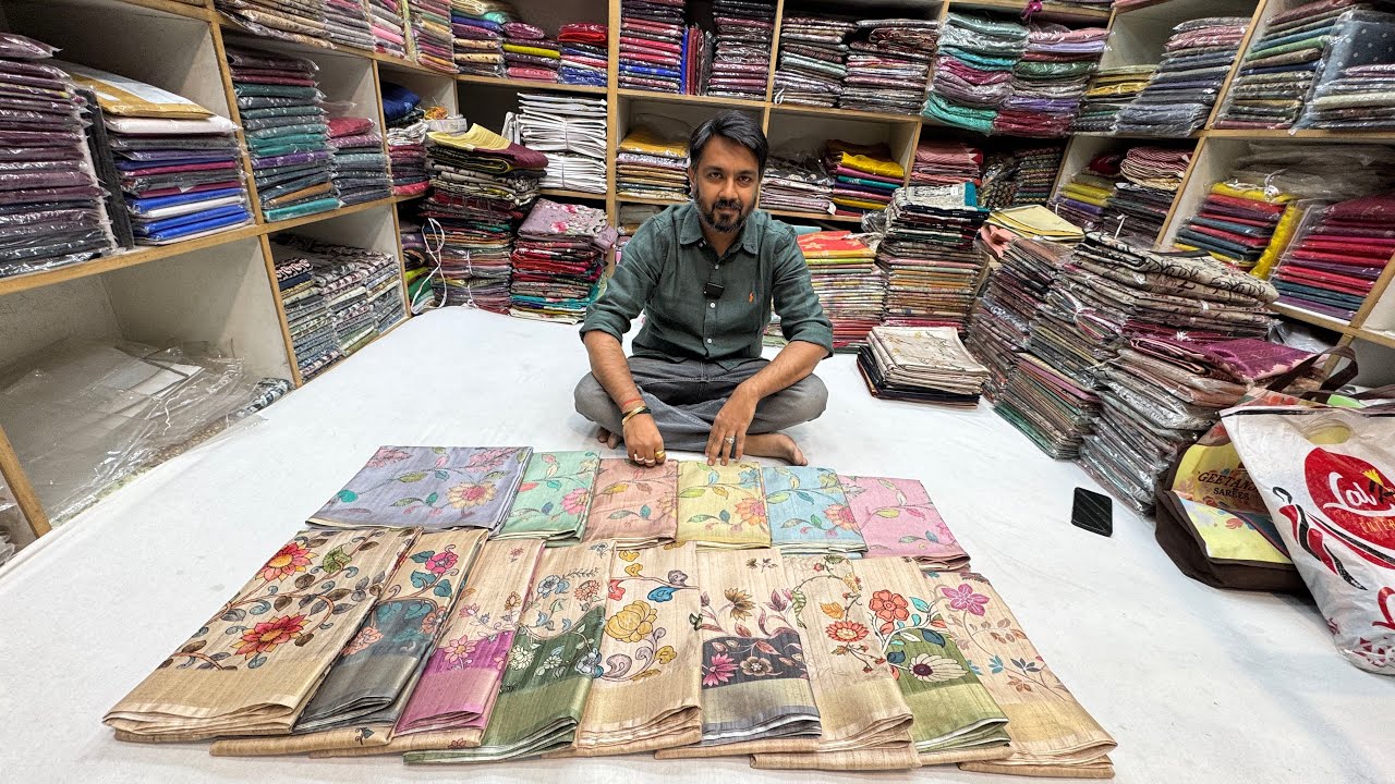 Chickpet Wholesale Tussar Silk | Kota Cotton | Maheshwari Silk | Chanderi Silk | Courier Available 