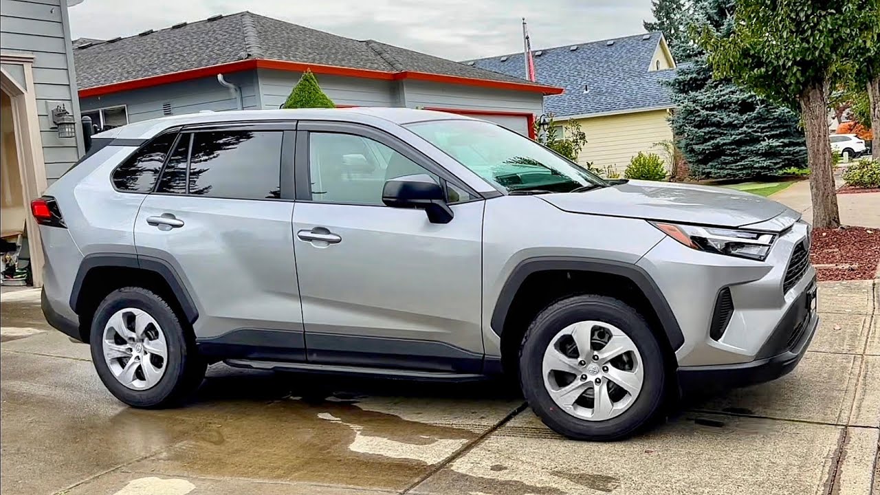 2023 RAV4 LE AWD Accessories: Running Boards and Side Window Visors