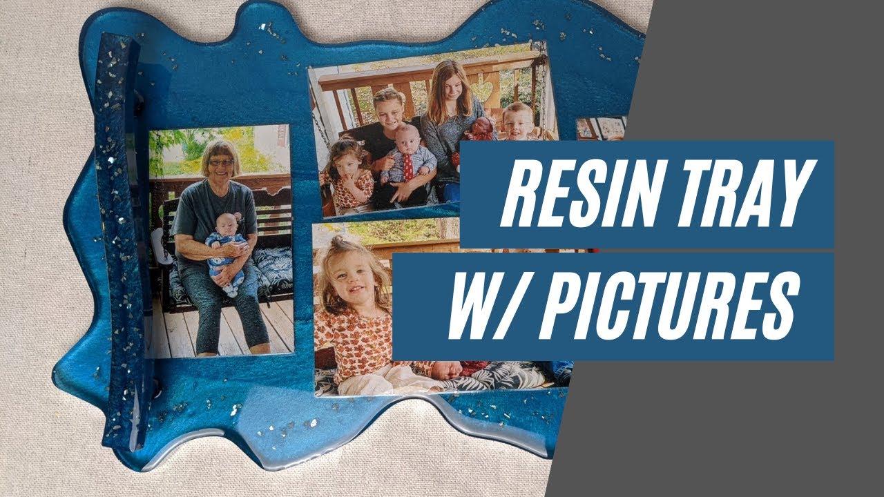 Resin Tray with Imbedded Pictures | DIY Holiday Gifts
