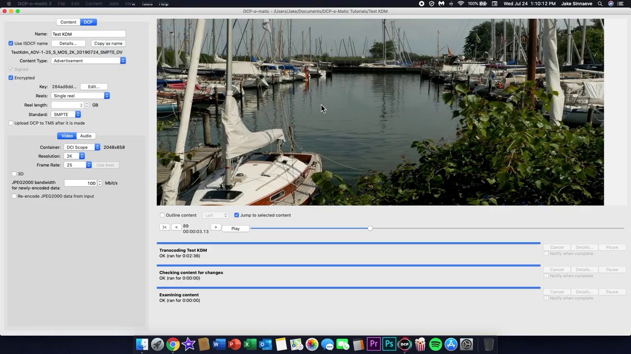 How to Test Encrypted DCP with KDM on DCP-o-matic Player