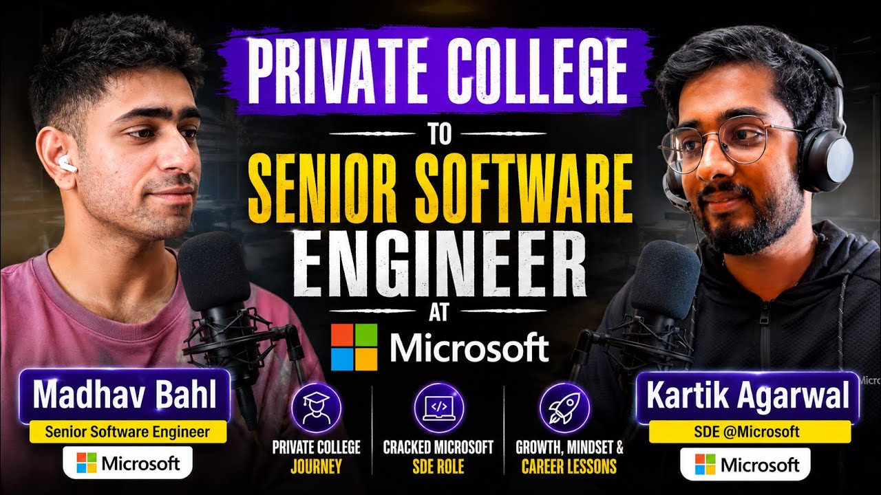 🎙️ Software Engineer & Senior Software Engineer at Microsoft | College, Hackathons, Tech & AI
