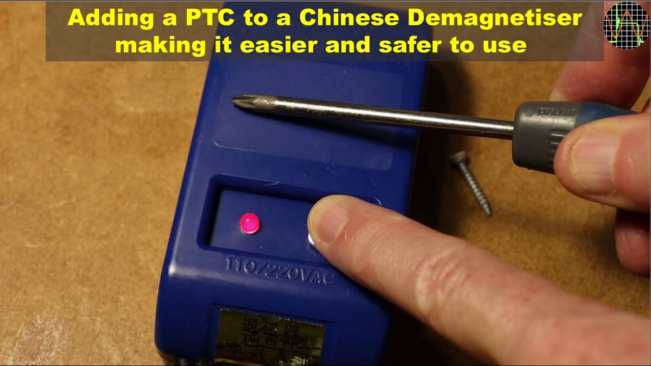 Adding a PTC to a Chinese Demagnetiser making it easier and safer to use