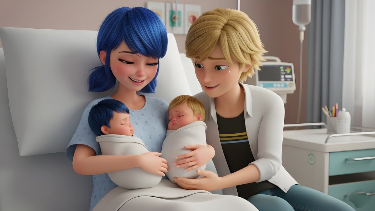 Marinette got twins baby 🥹🍼, Adrien rescue her from accident 😢. @AnimaxHunters @Mr.Otaku_Recap_  