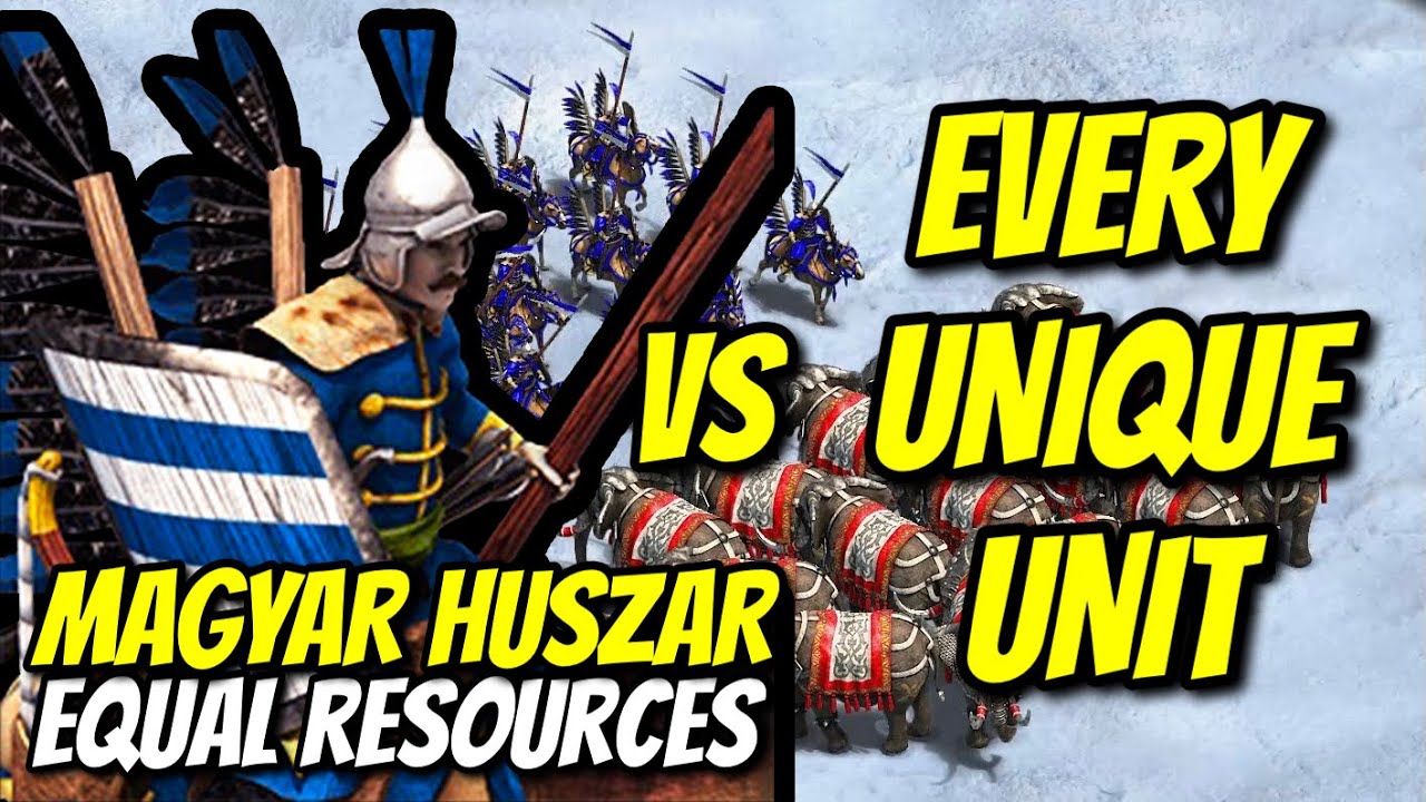 ELITE MAGYAR HUSZAR vs EVERY UNIQUE UNIT (Equal Resources) | AoE II: Definitive Edition