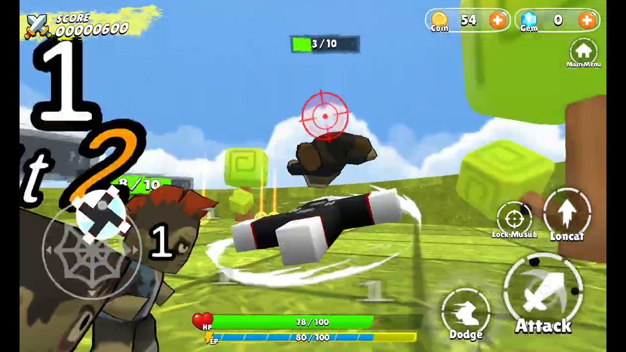 Aku main game berjudul simulator gasing penghapus 3D