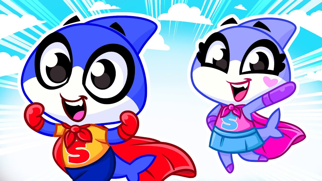 Super Hero Team 💙🦸‍♀️ Don't Be a Bully! Safety Habits with Sharky & Sparky!