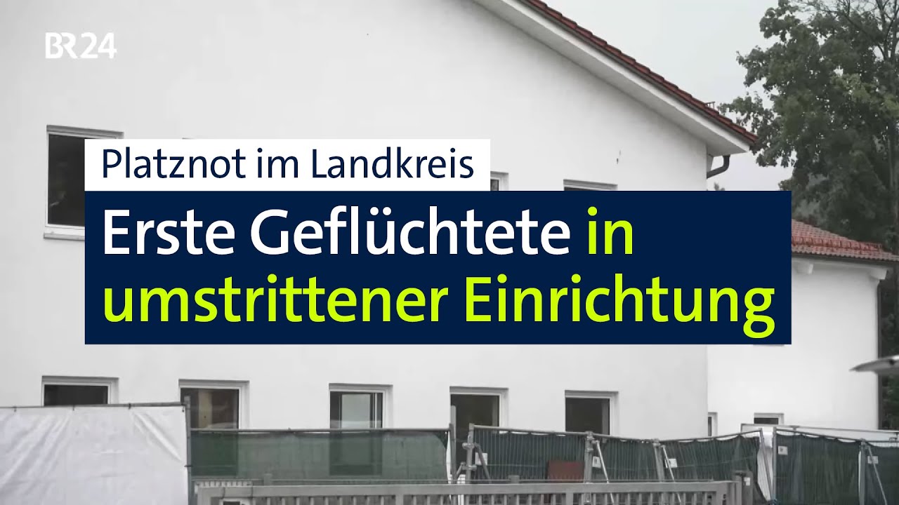 Erste Gefl&uuml;chtete in umstrittener Erstaufnahme-Unterkunft | Abendschau | BR24