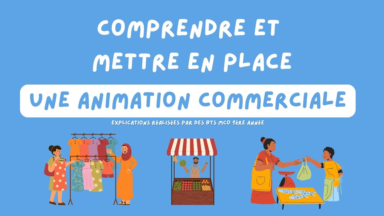 Comprendre et mettre en place une animation commerciale