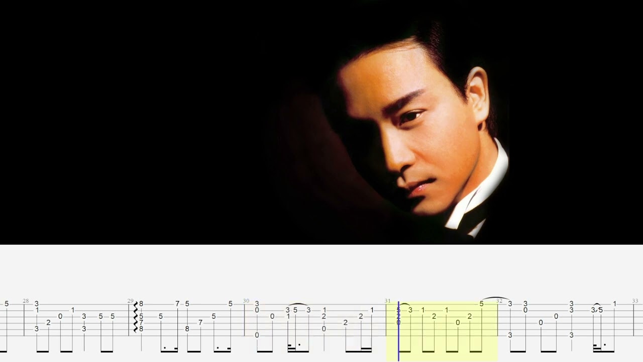 為你鍾情 - 張國榮 Leslie Cheung《結他獨奏譜》【Guitar fingerstyle tab】