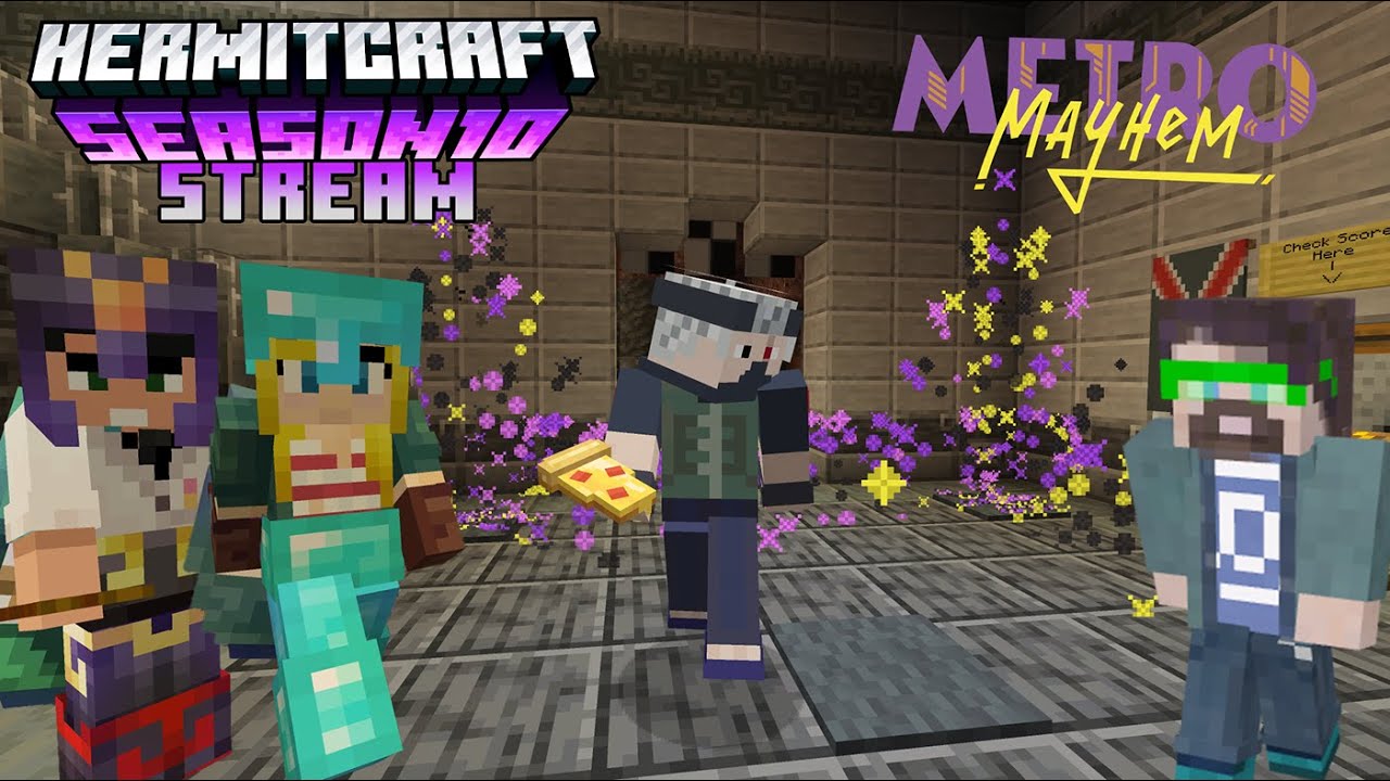 Etho, Cub, False, and Joe's First Metro Mayhem Runs! - Hermitcraft Stream