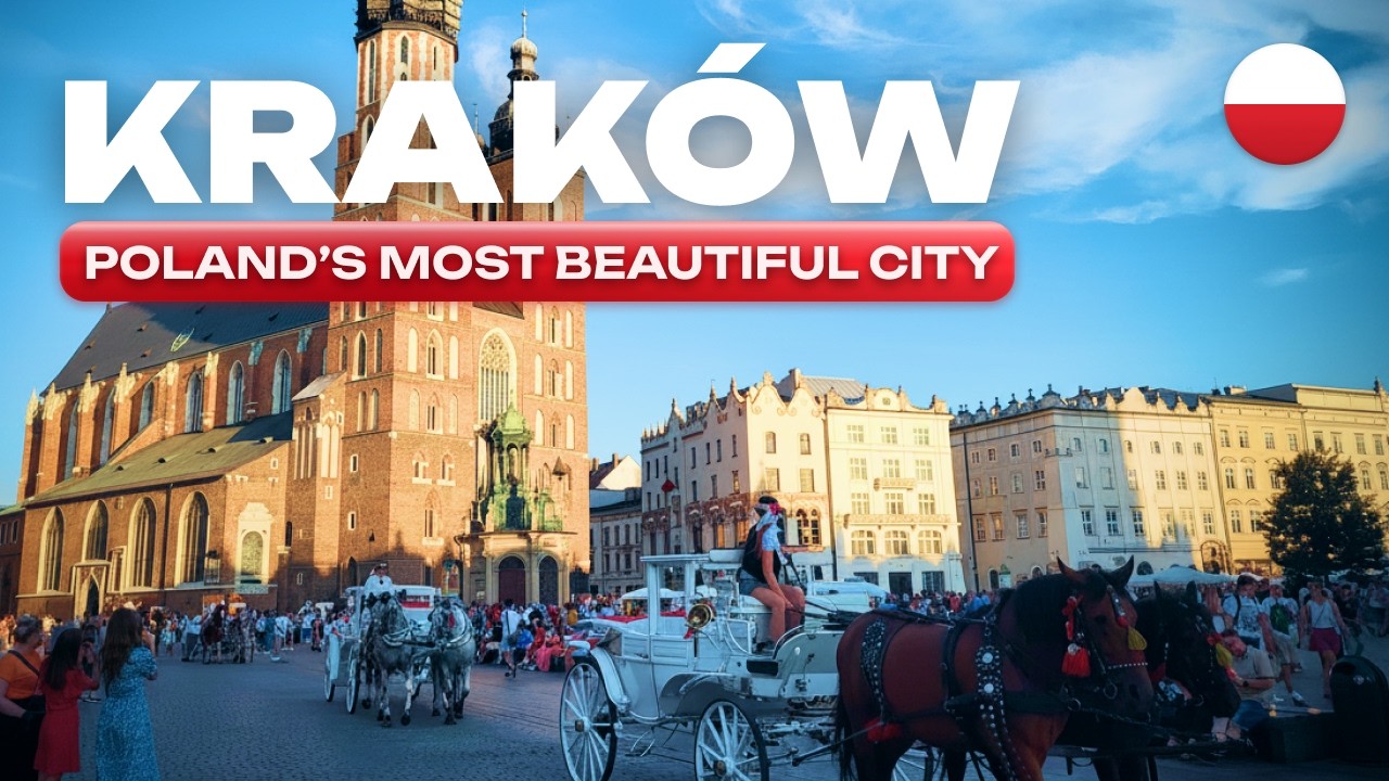 🇵🇱 POLAND - KRAKOW Old Town - Most magnificent Polish city - 2h Walking Tour 4K