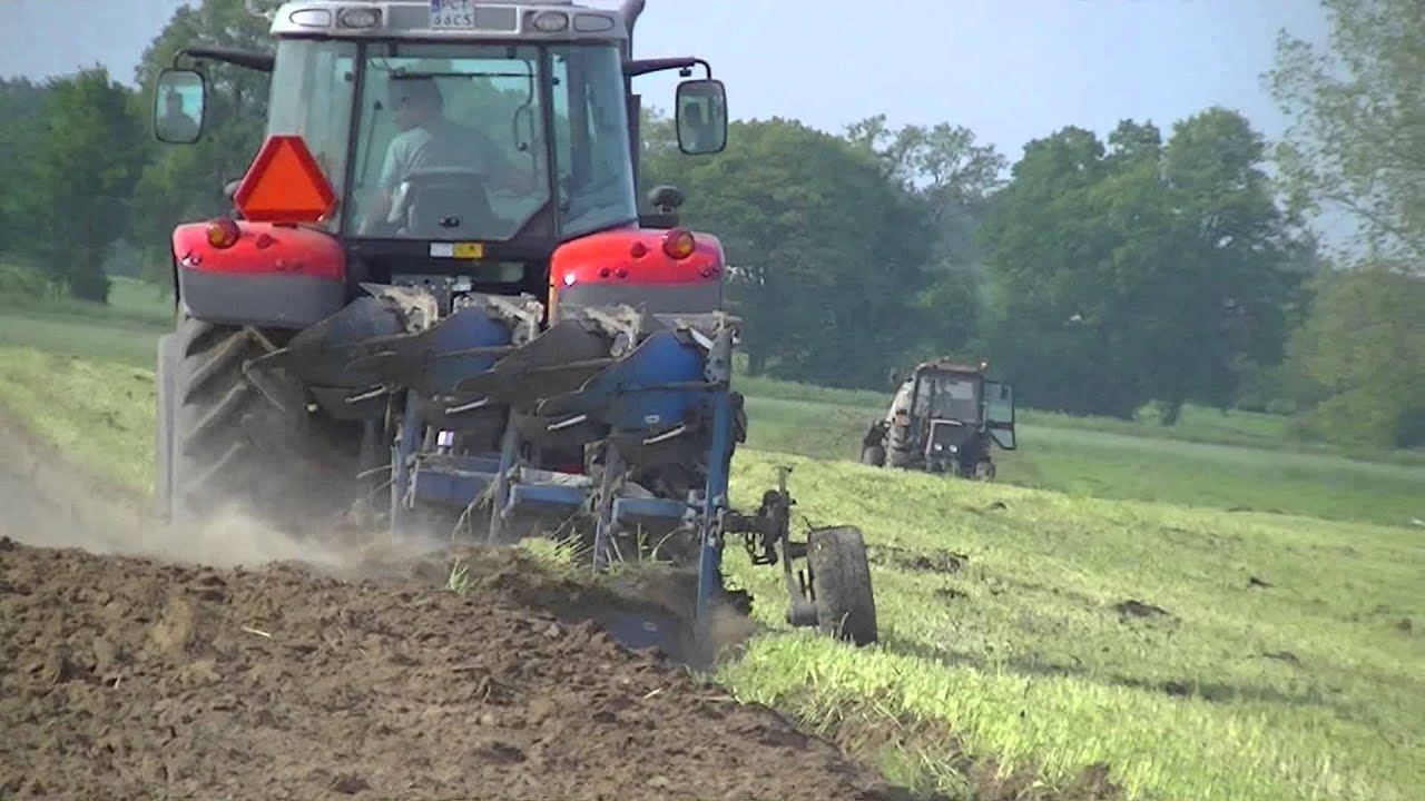Akcja żyto 2013 (zbior;gnojowica;orka) Massey Ferguson 5465 & 3635 mtz 82
