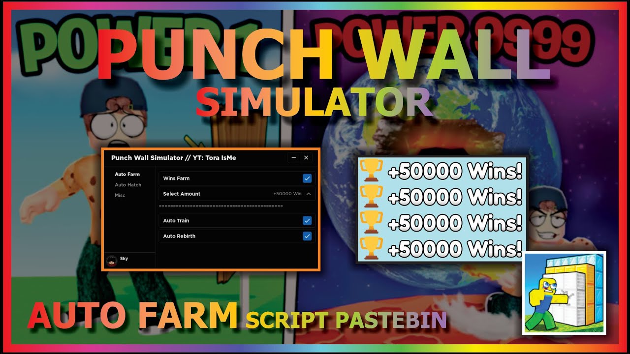 PUNCH WALL SIMULATOR Script Pastebin 2023 AUTO FARM WIN | REBIRTH | HATCH EGG | AUTO STRENGTH & MORE
