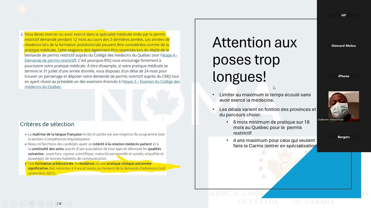 Exercer la médecine au Canada pour les médecins diplômés à l'étranger | EACMC partie 1