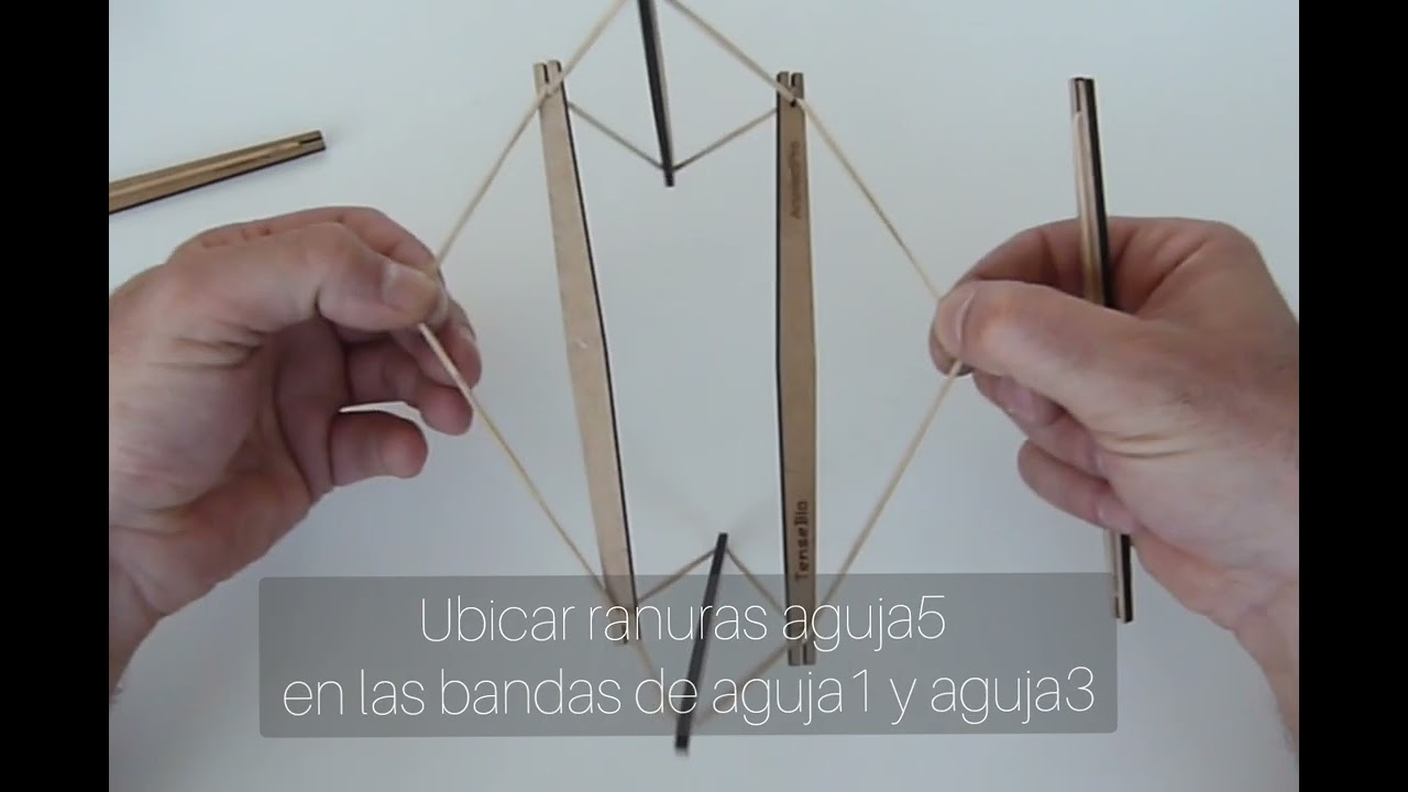 Icosaedro elástico de tensegridad. DIY TENSEBIO & ARTEFACTPRO kit 1.0