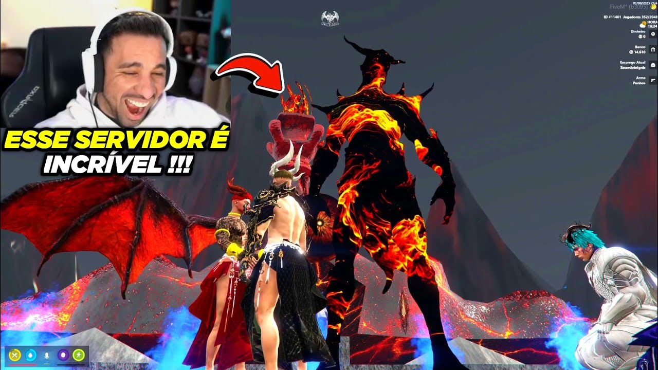 PIUZINHO FICA IMPRESSIONADO COM SERVIDOR DE GTA RP