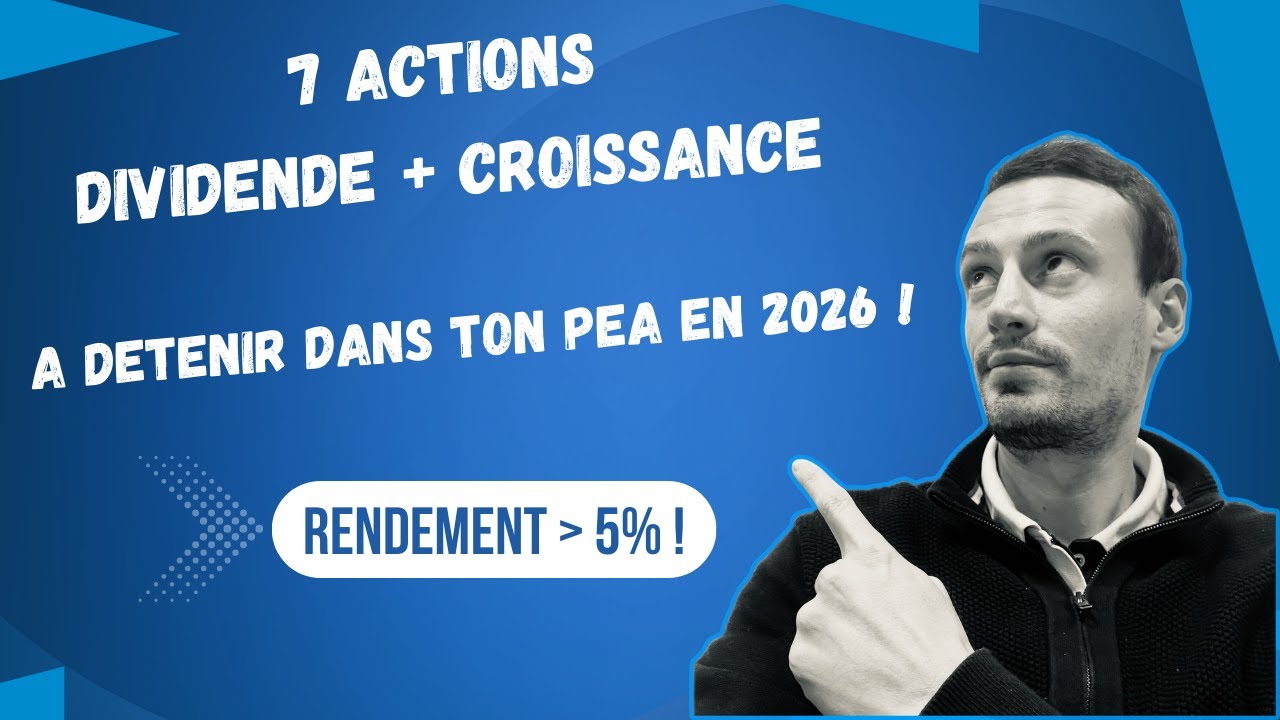 7 Actions dividende + croissance &agrave; acheter sur PEA !