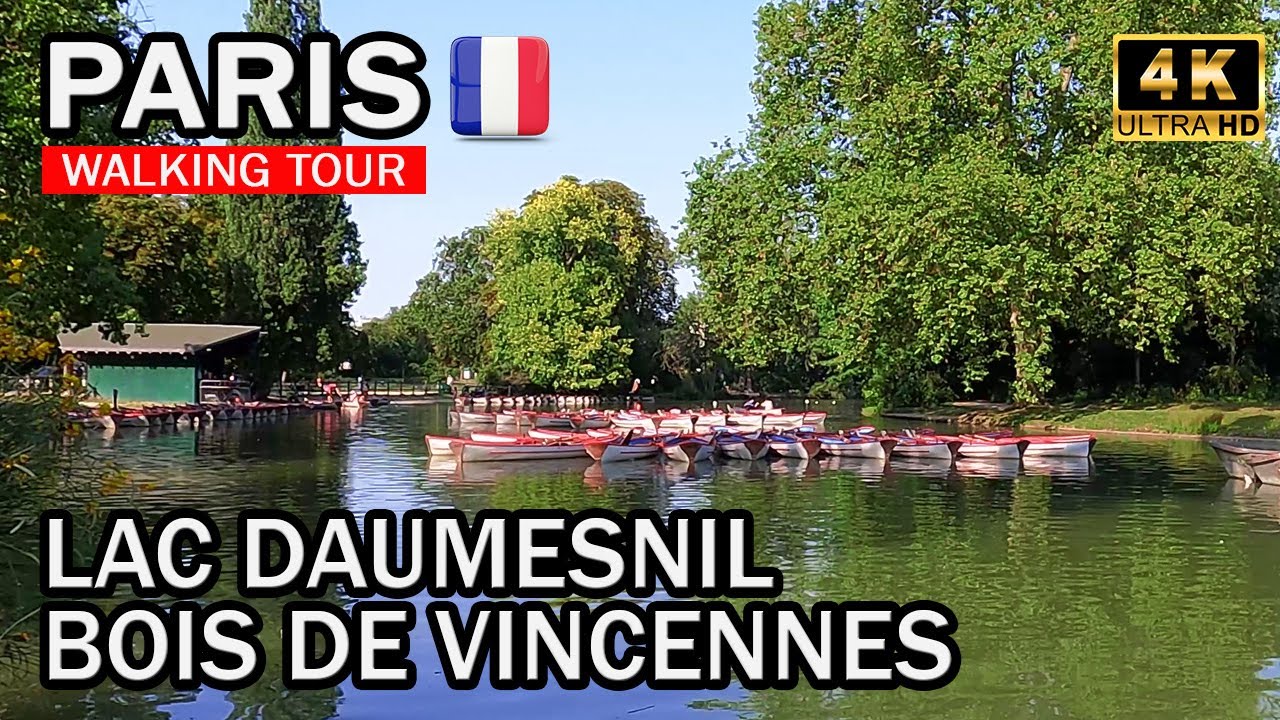 Paris Walking Tour &ndash; Lac Daumesnil &ndash; Bois de Vincennes [4K] &ndash; With Captions &ndash; Paris Summer 2024 🌞