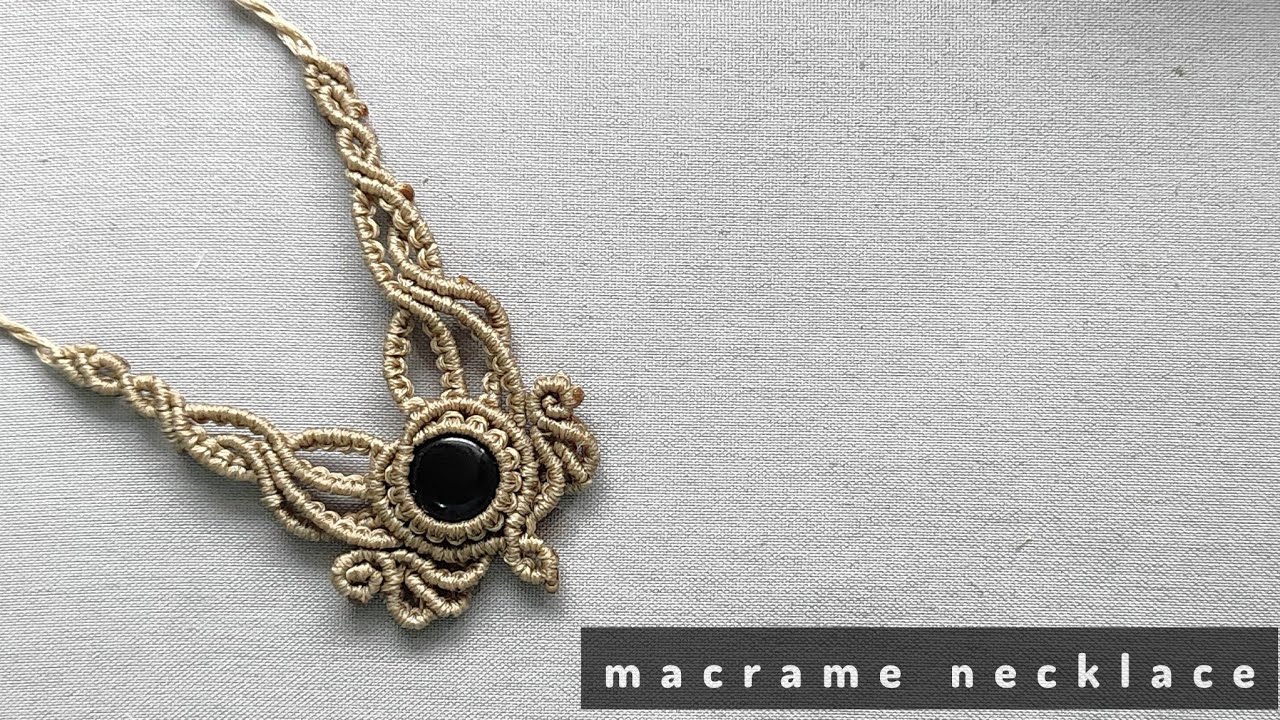macrame tutorial|Necklace tutorial step by step | tutorial for beginners|Diy  macrame