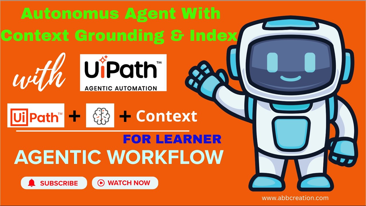 UiPath Autonomous Agent With Context Grounding And Index