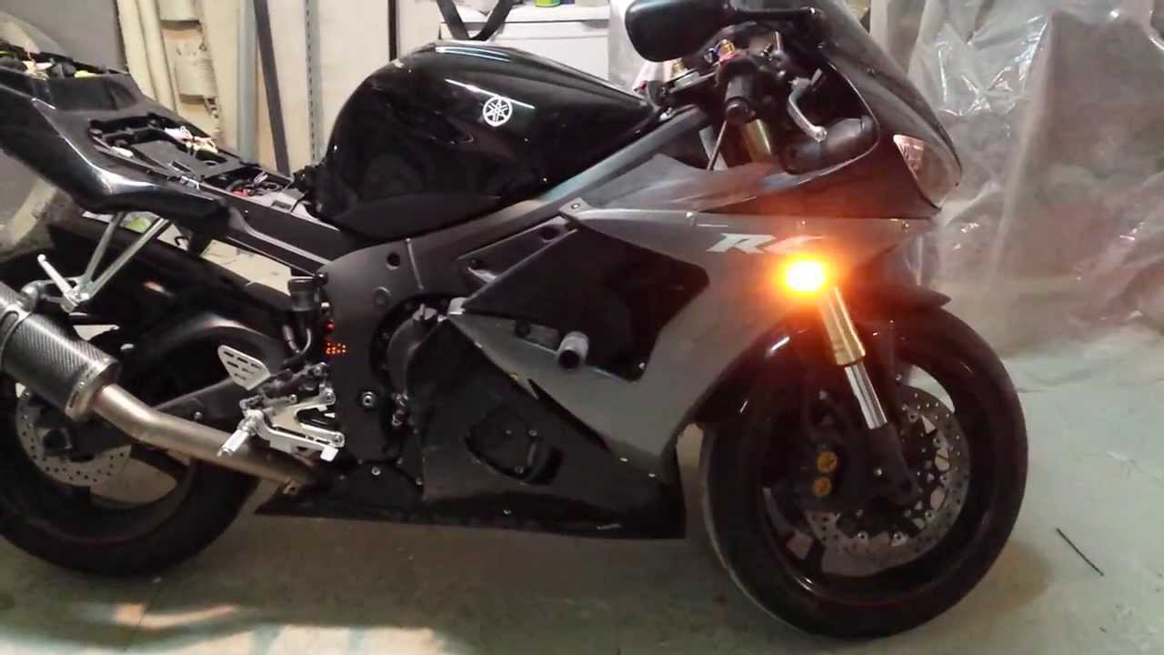 como cambiar rele para intermitente led moto yamaha YZF- R6