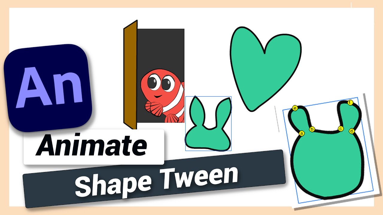 How to use Shape Tween | Adobe Animate CC Tutorial
