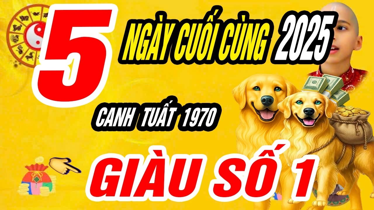 🐕 CANH TUẤT 1970 gỡ nút thắt đúng 5 ngày Cuối Năm Giáp Tết Bính Ngọ 2026