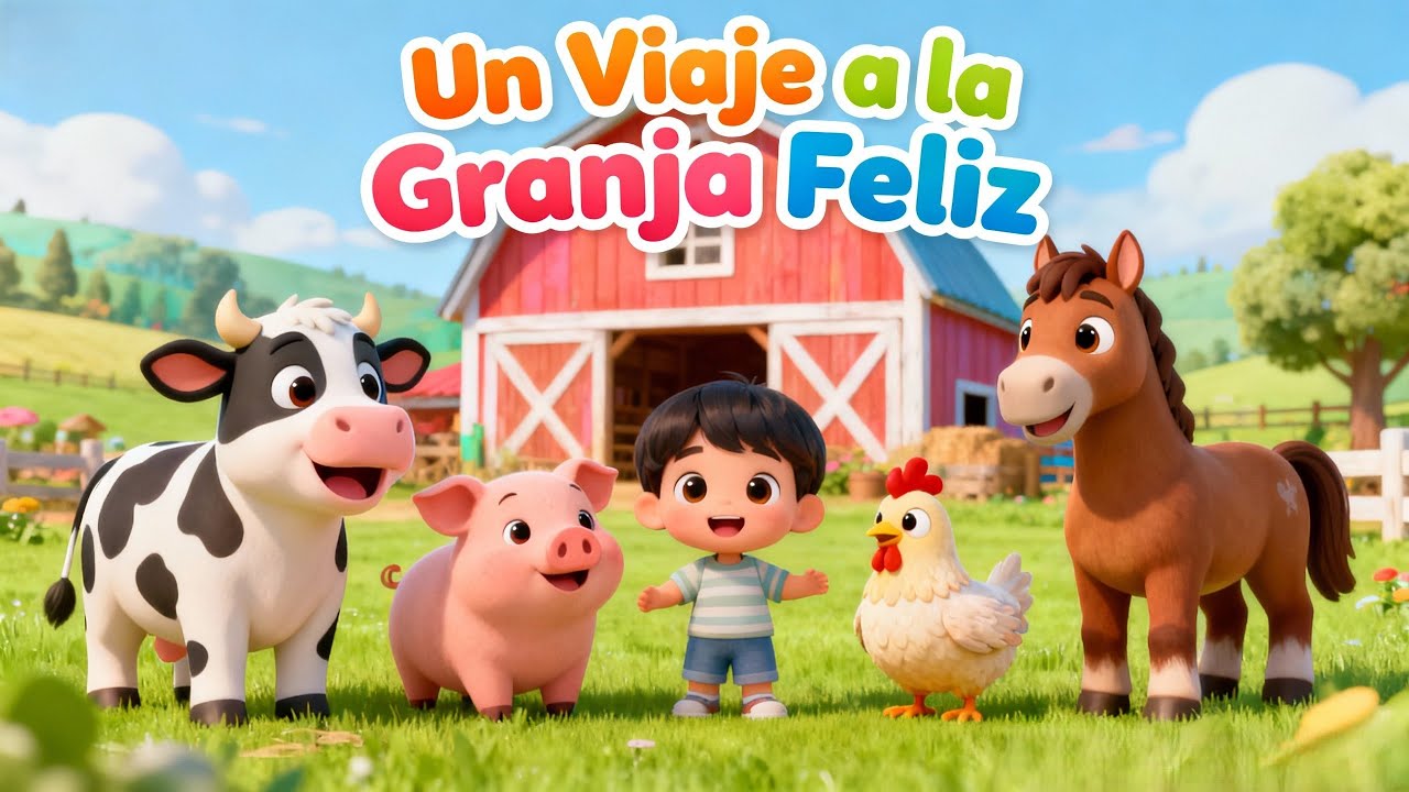 🐄🐔🐷Un Viaje a la Granja Feliz 🐄🐔🐷 | Canción Infantil Educativa sobre los Animales
