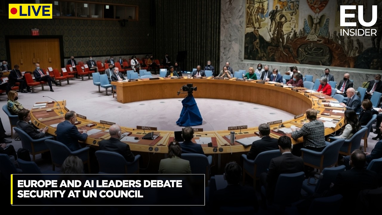 🔴LIVE : Europe and AI Leaders Debate Security at UN Council | AI112