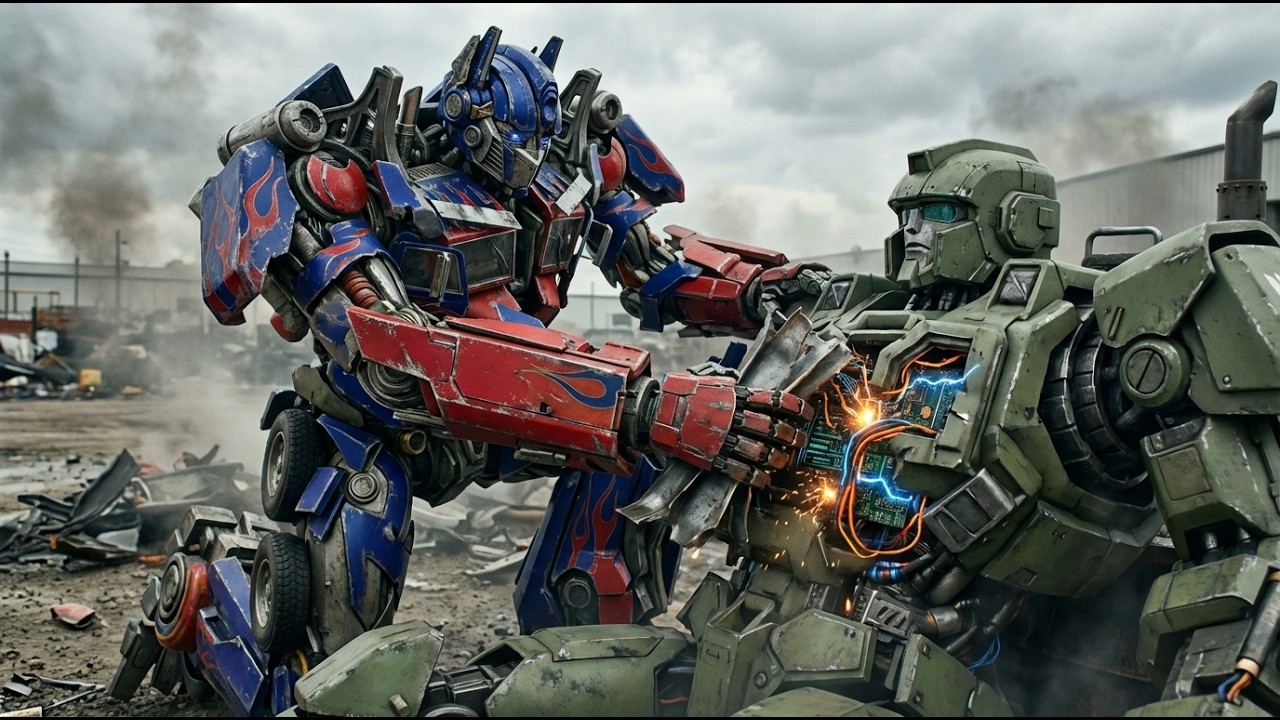 Hound trapped under a massive rock — Optimus Prime rescues and upgrades him.| ASMR