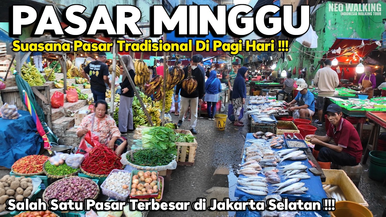 SUASANA PASAR MINGGU JELANG BULAN RAMADHAN